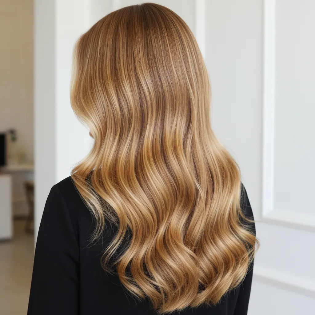 Balayage highlights resultaat